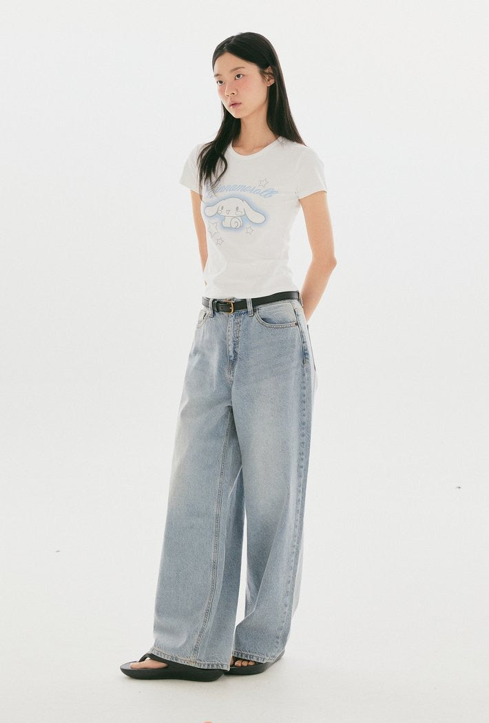 SPAO X 肉桂狗 | 修身短袖T恤