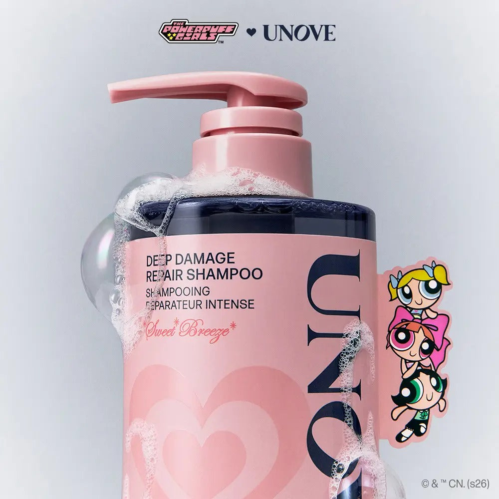 UNOVE (어노브) × 飛天小女警 | 蛋白質受損修護洗髮精 500ml x2