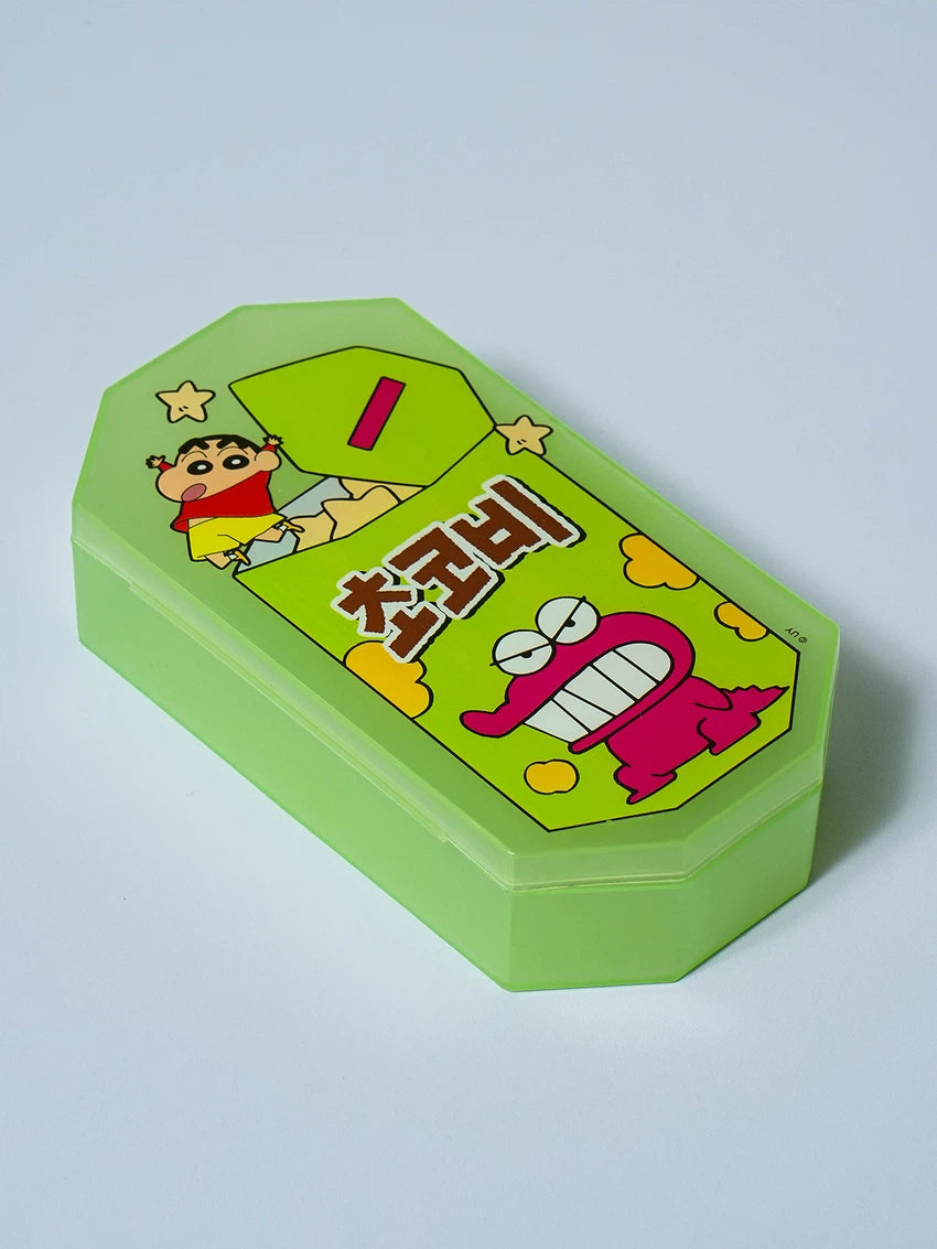 【韓國 DAISO】蠟筆小新 | Chocobi 餅乾造型盒