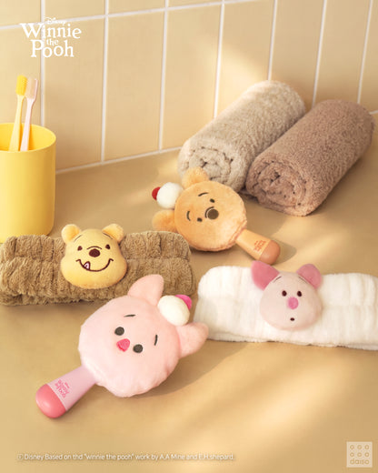 【韓國 DAISO】Pooh | 大頭公仔洗臉髮帶 (Pooh/豬仔)