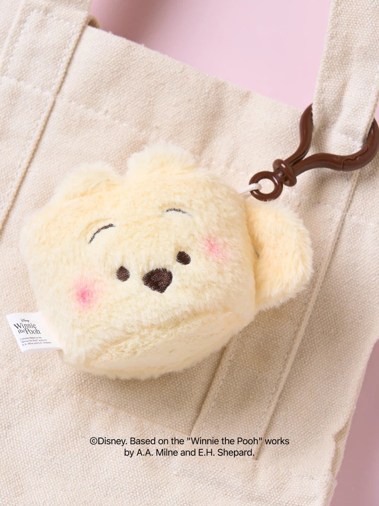 【韓國 DAISO】Pooh | Fluffy Cup Keyring