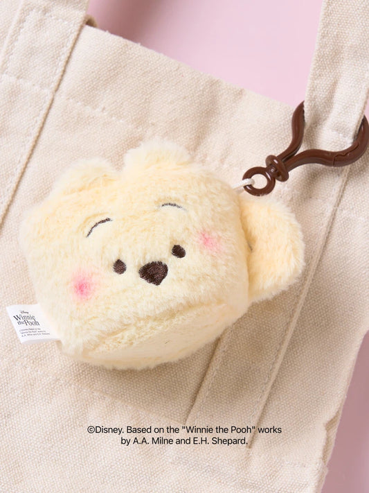 【韓國 DAISO】Pooh | Fluffy Cup Keyring