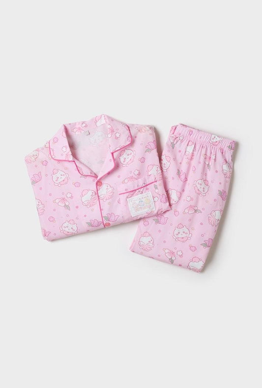 SPAO X Chiikawa | 長袖睡衣套裝 (PINK)