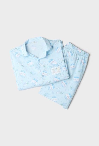 SPAO X Chiikawa | 小八長袖睡衣套裝 (BLUE)