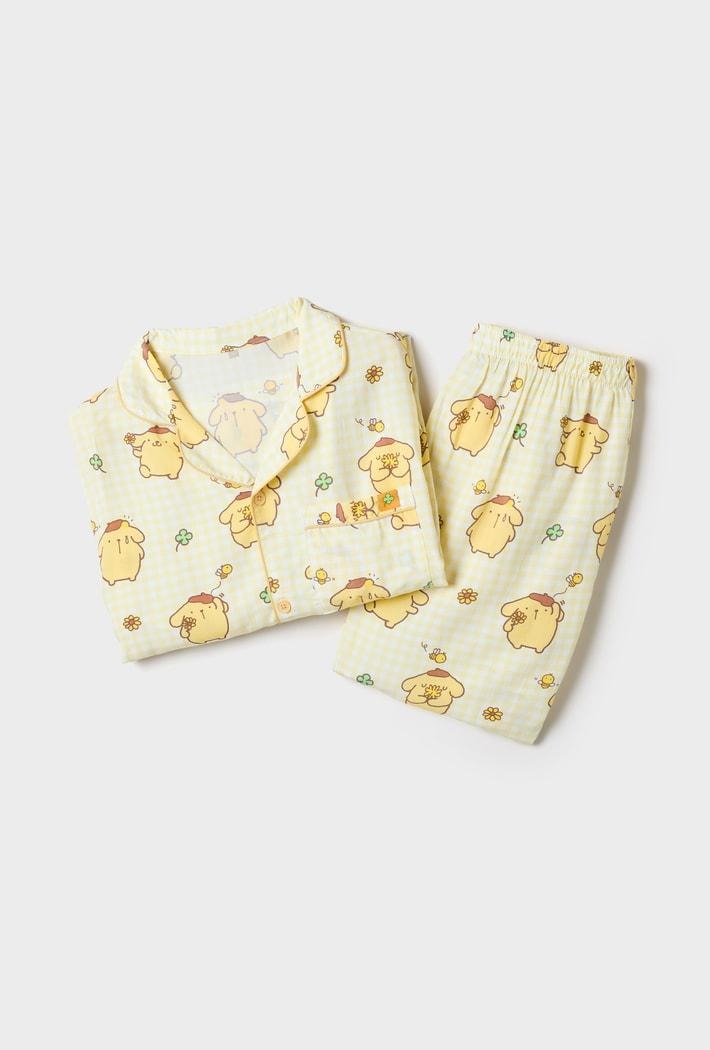 SPAO X 布甸狗 | 長袖睡衣套裝 (黃色)
