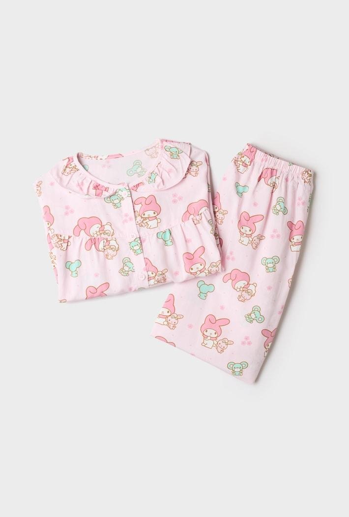 SPAO X MELODY | 木耳邊長袖睡衣套裝 (KIDS)
