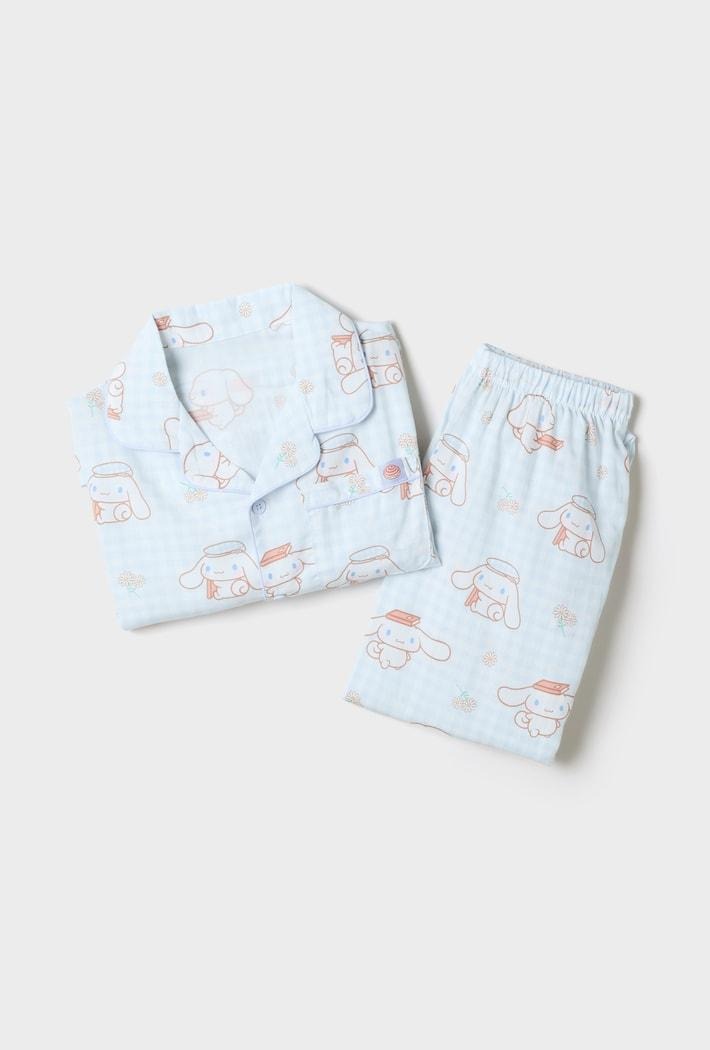 SPAO X 肉桂狗 | 長袖睡衣套裝 (淺藍色) (KIDS)