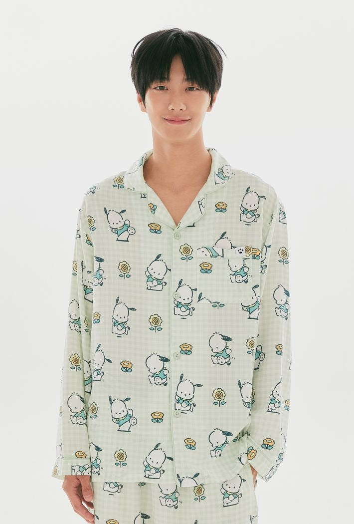 SPAO X PC狗 | 長袖睡衣套裝 (淺綠色)