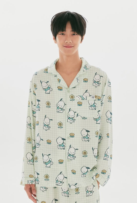SPAO X PC狗 | 長袖睡衣套裝 (淺綠色)