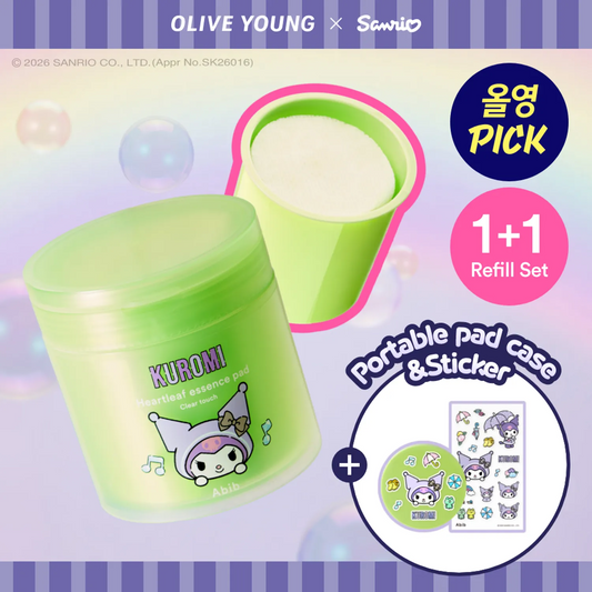 Abib × Kuromi | 魚腥草爽膚棉片 70P +70P Refill (Pad)