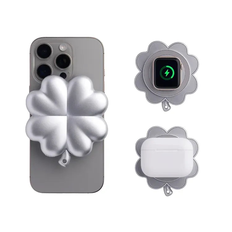 (已截團) Huug | 幸運四葉草 MagSafe 無線行動電源 5000mAh (3色選)
