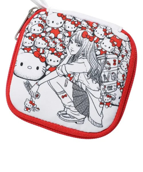 NICE GHOST CLUB | 伊藤潤二 x HELLO KITTY 鑰匙扣收納包
