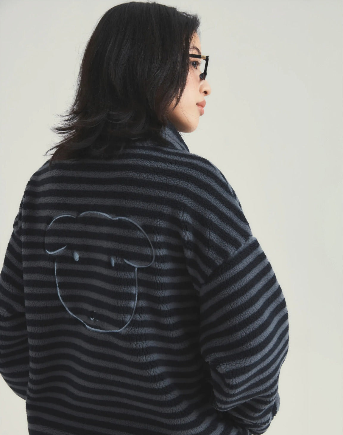 SPAO X GANADI | 2026 秋冬新款毛毛外套 (黑)