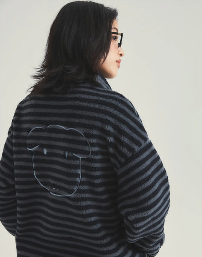 SPAO X GANADI | 2026 秋冬新款毛毛外套 (黑)