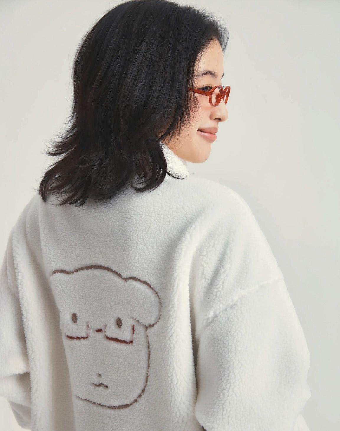 SPAO X GANADI | 2026 秋冬新款毛毛外套 (白)