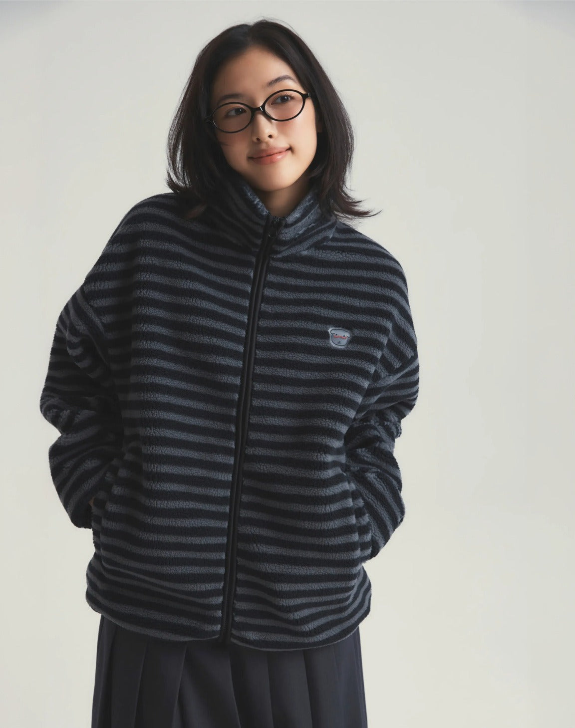 SPAO X GANADI | 2026 秋冬新款毛毛外套 (黑)