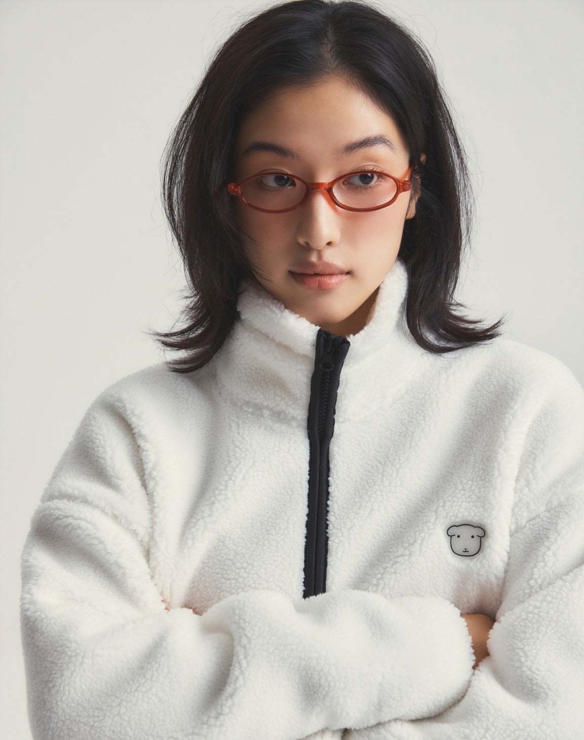 SPAO X GANADI | 2026 秋冬新款毛毛外套 (白)