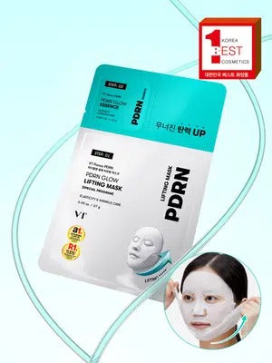 【韓國 DAISO】VT Cosmetics | PDRN Radiant 提拉雙下巴面膜套組 (1片 + 精華 1.5ml)