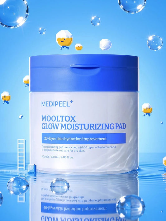 【韓國 DAISO】MEDIPEEL | MOOLTox 2.0 水光爆水光澤保濕爽膚棉片 (50片)