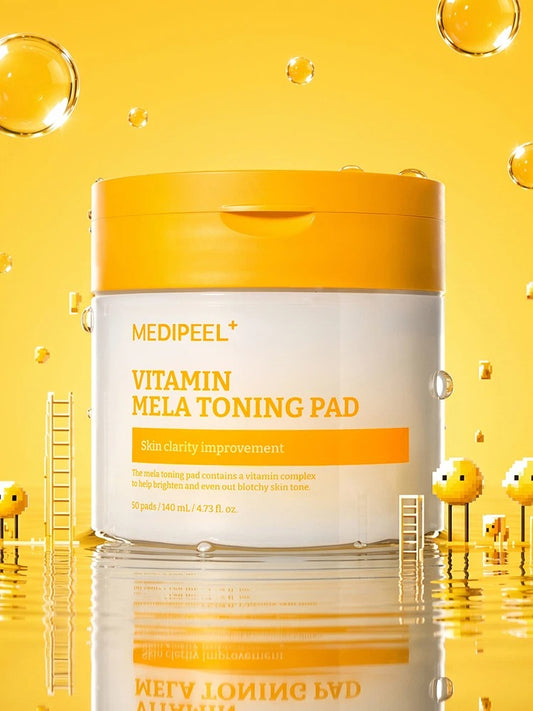 【韓國 DAISO】MEDIPEEL | Vitamin Mela Toning 維他命美白亮膚爽膚棉片 (50片)