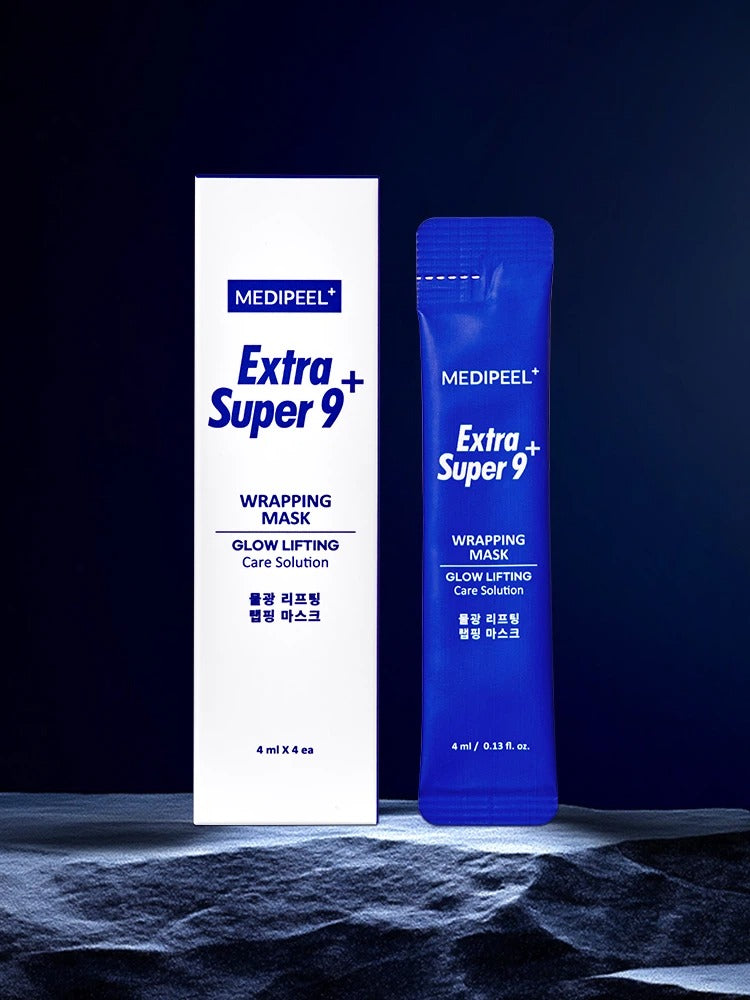 【韓國 DAISO】MEDIPEEL | Extra Super 9+ 毛孔水光提拉撕拉面膜 (4ml x 4個)