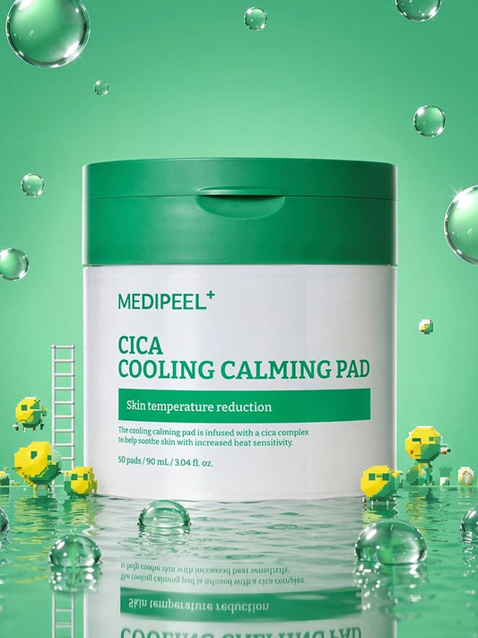 【韓國 DAISO】MEDIPEEL | Cica Cooling 2.0 積雪草降溫舒緩爽膚棉片 (50片)