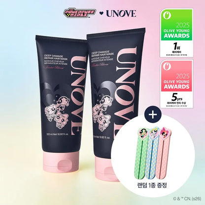 UNOVE (어노브) × 飛天小女警 | 深度受損修護髮膜 320ml x2