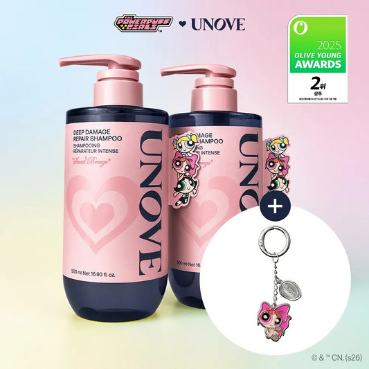 UNOVE (어노브) × 飛天小女警 | 蛋白質受損修護洗髮精 500ml x2
