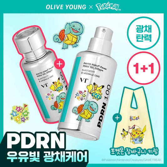 VT Cosmetics × Pokémon | PDRN 100 植物精華 30ml x2
