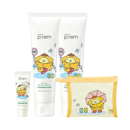 make p:rem × 布甸狗 | 溫和保濕潔面乳 150ml x2 + PDRN cleansing milk 21ml