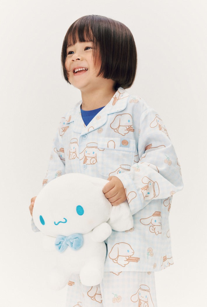 SPAO X 肉桂狗 | 長袖睡衣套裝 (淺藍色) (KIDS)