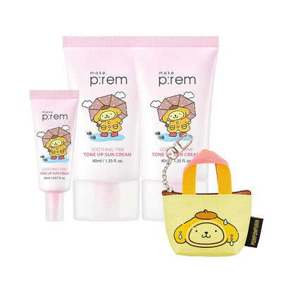 make p:rem × 布甸狗 | Soothing Pink 提亮防曬霜 40ml x2 (tone up sun cream)