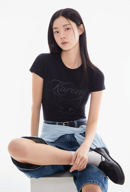 SPAO X KUROMI | 修身短袖T恤